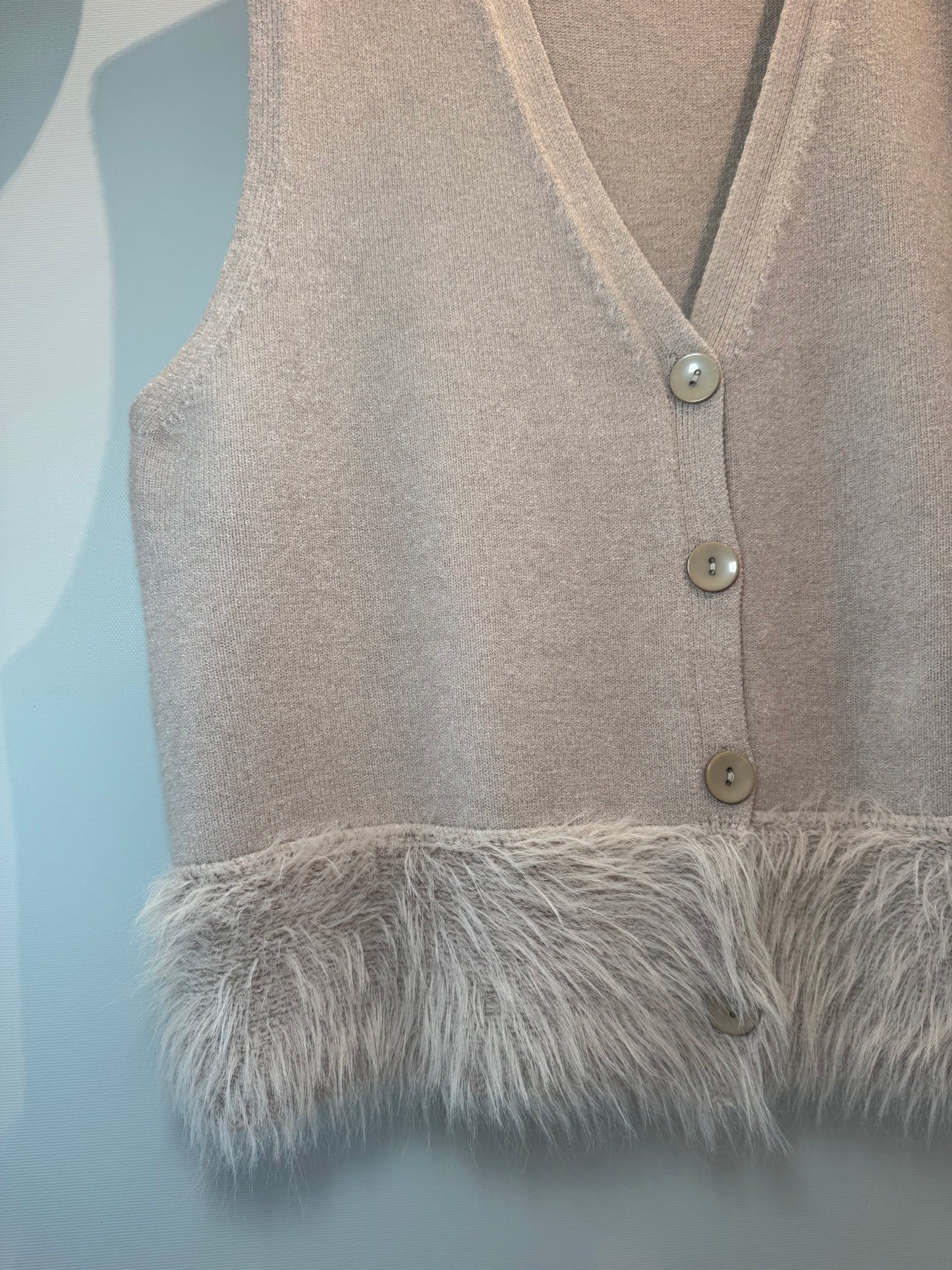 Gilet Beige con bottoni