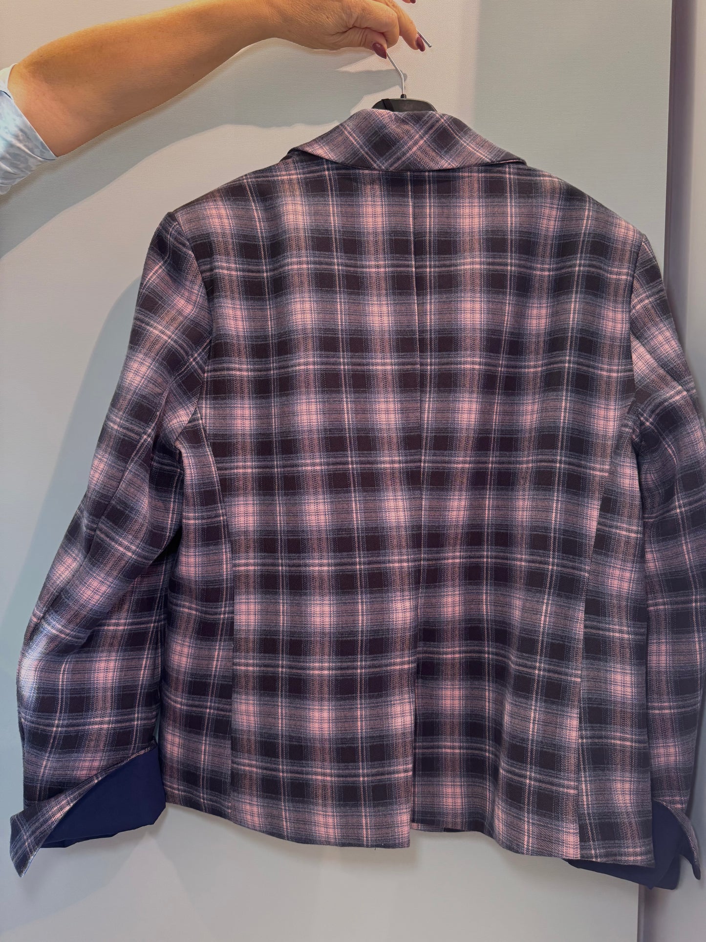 Giacca strutturata Blu/Rosa