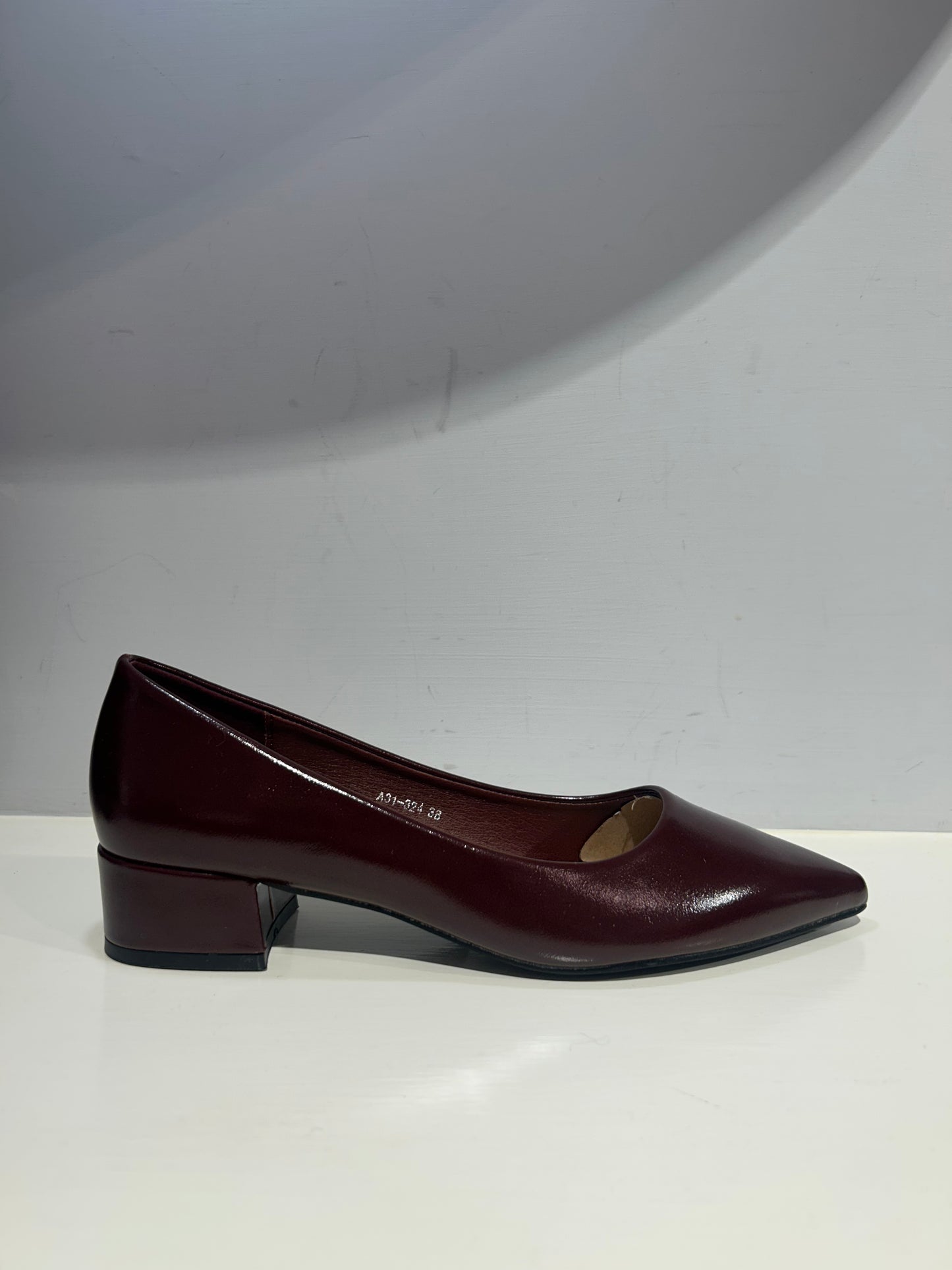 Ballerina a punta Bordeaux