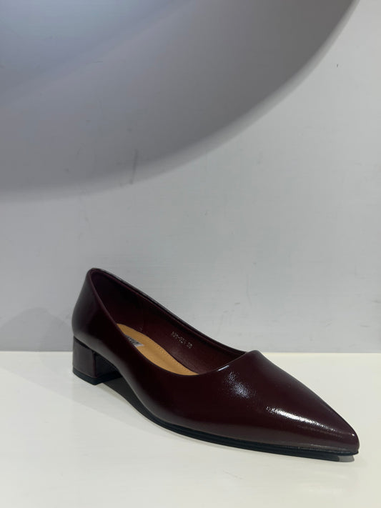 Ballerina a punta Bordeaux
