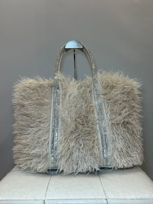 Borsa a mano Avorio LARGE