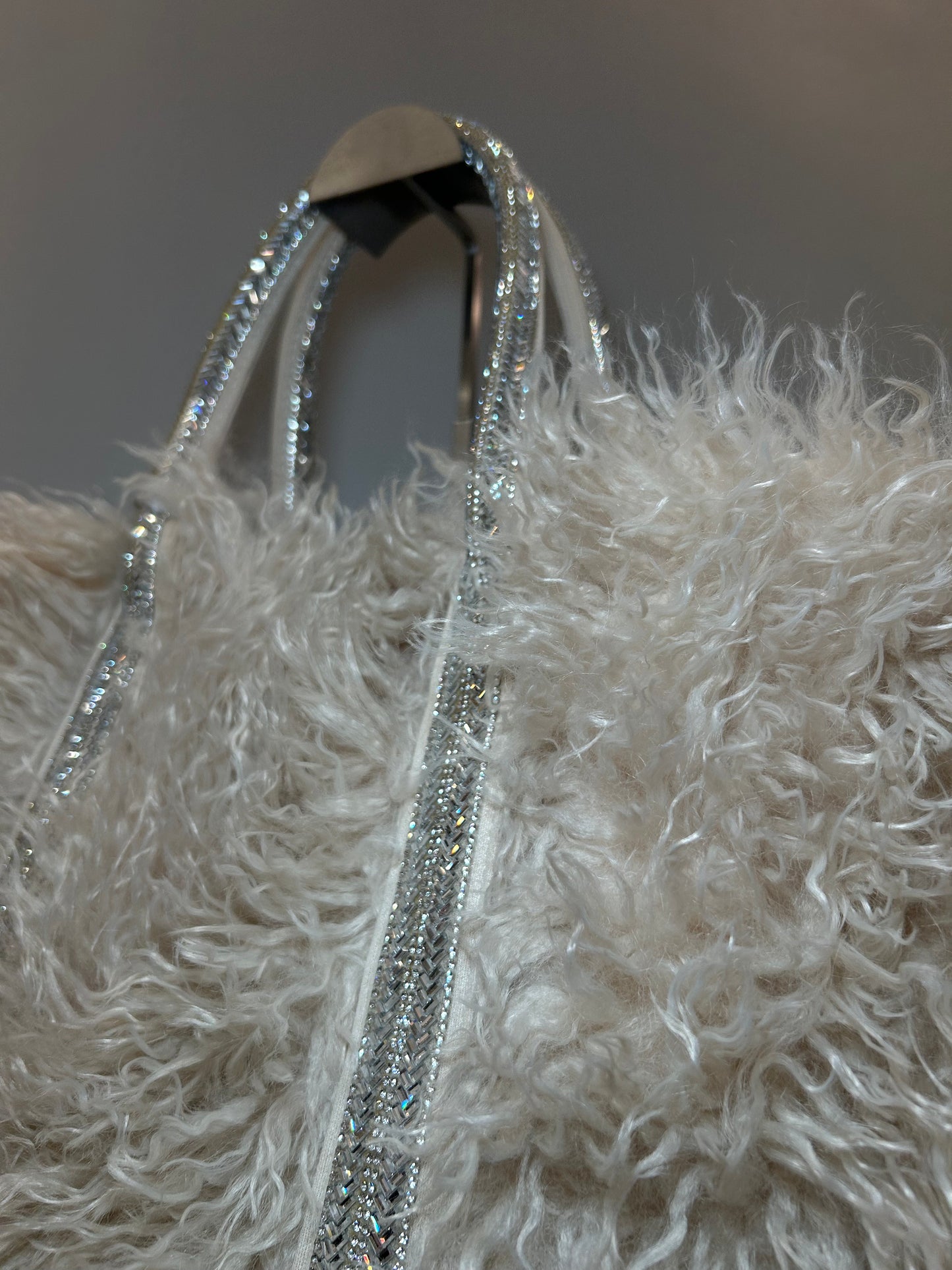 Borsa a mano Avorio LARGE