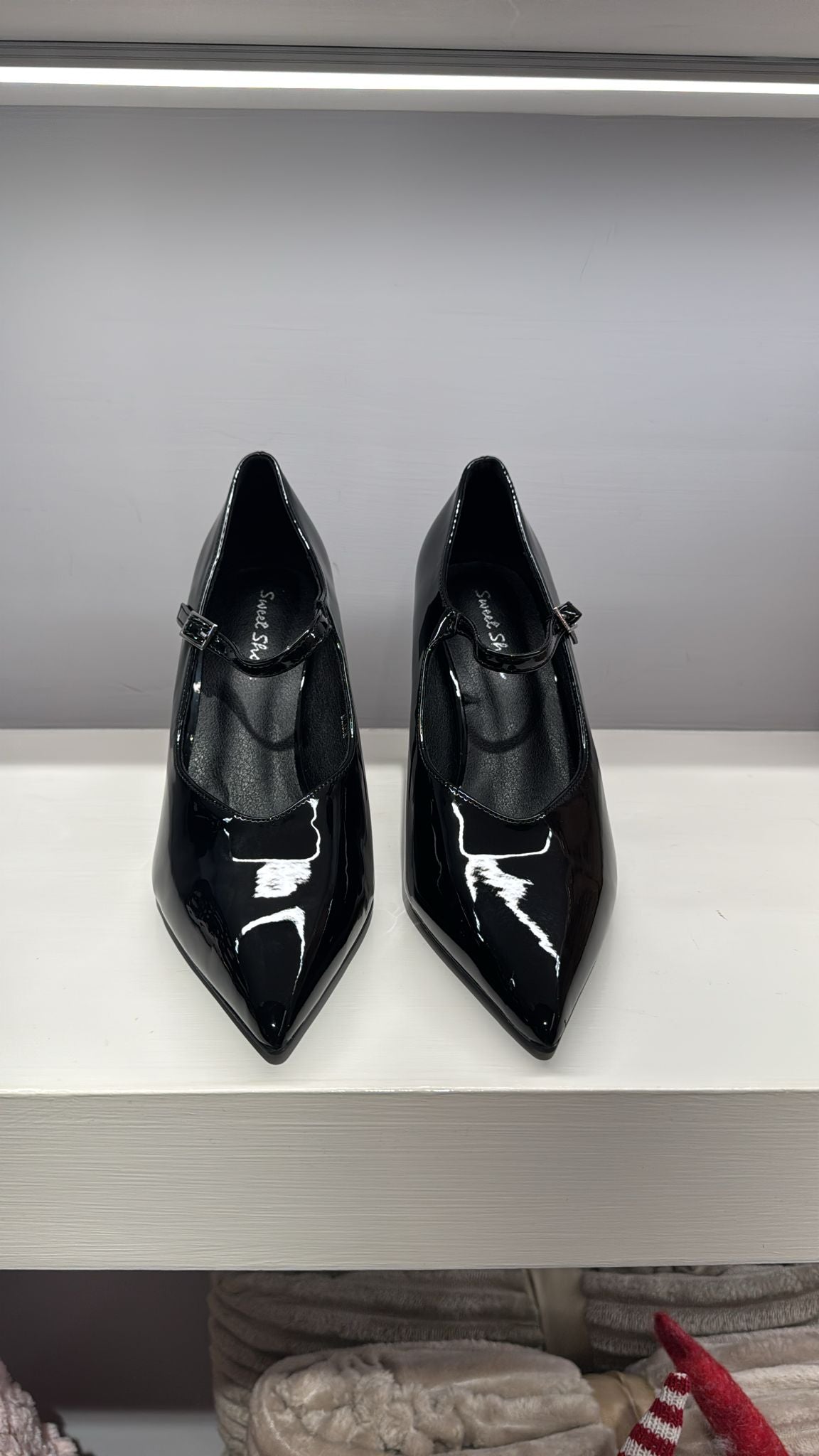 Décolleté nero lucida